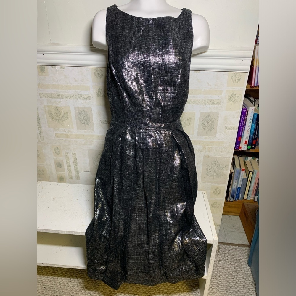 Y2K Size 10 Per Se silver dress